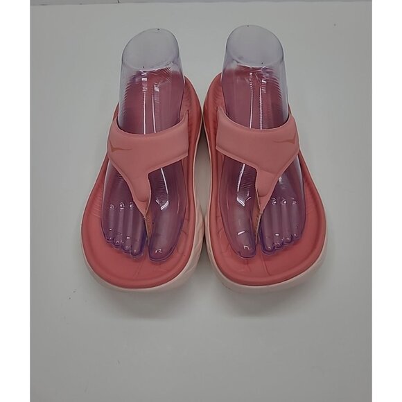 Hoka One One Throng Sandals Women's Size 8 Pink Slip On Recovery Flip Flop - Picture 2 of 8